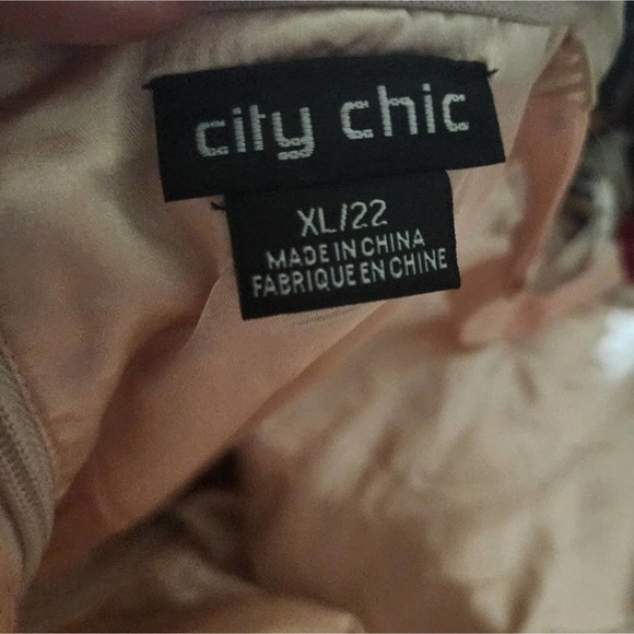 CITY Chic Plus Size Vintage‎ Blooms Va Va Voom Dress plus size XL 22 NEW - Picture 7 of 7